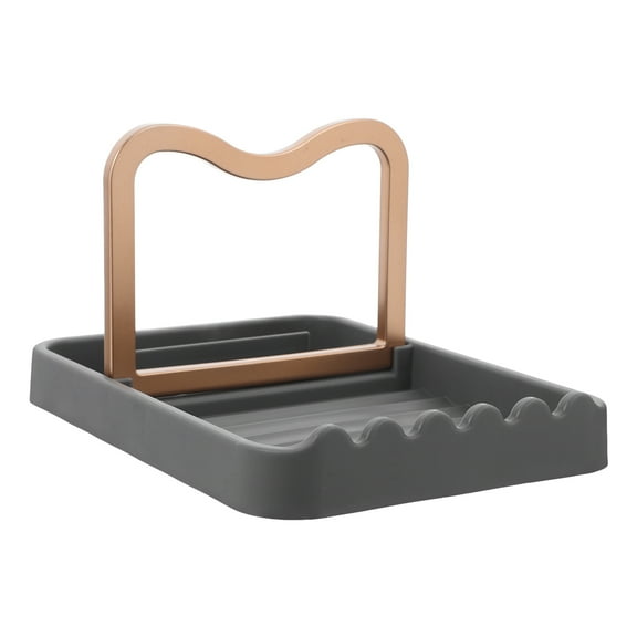 LEORX Simple and Elegant Design Spoon Holder for Stove Top Utensil Storage 1Pack 7.2x5.4x4.1in