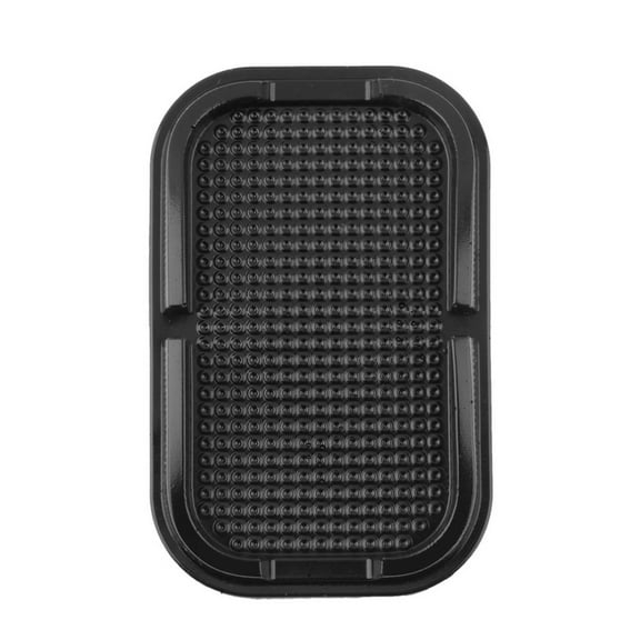 LEORX Skidproof Pad Black Rubber Car Mat Washable Removable for Phone GPS Use in Vehicle