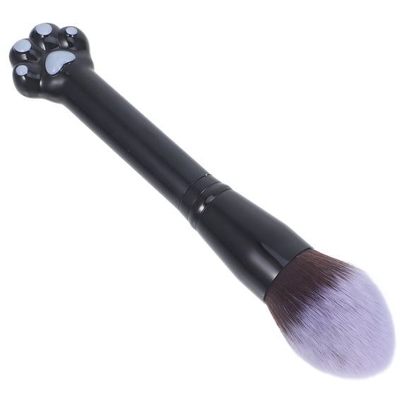 LEORX Small Blush Brush Makeup Brush Black Nylon 1Pcs for Applying Blush for Women