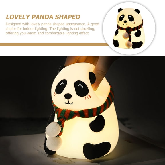 LEORX Small Night Lamp 1 Set Cute Panda for Indoor Use with Atmosphere Lighting