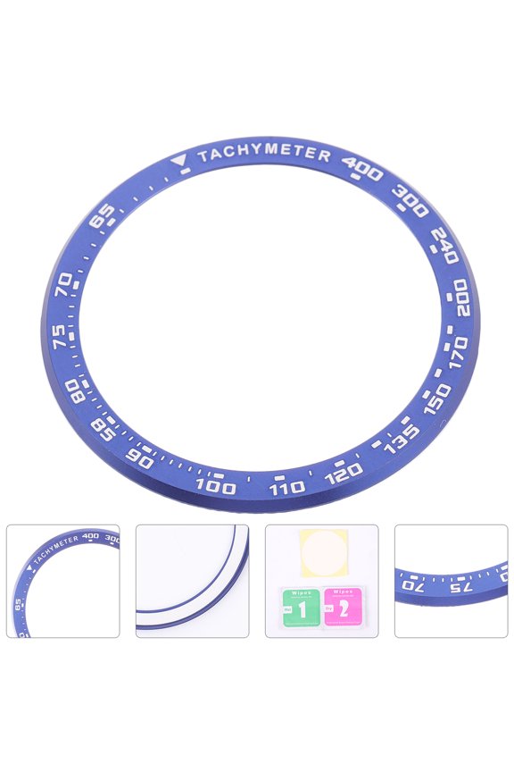 Smartwatch Accessory 47MM Bezel Ring Aluminum Blue Dustproof 1Set
