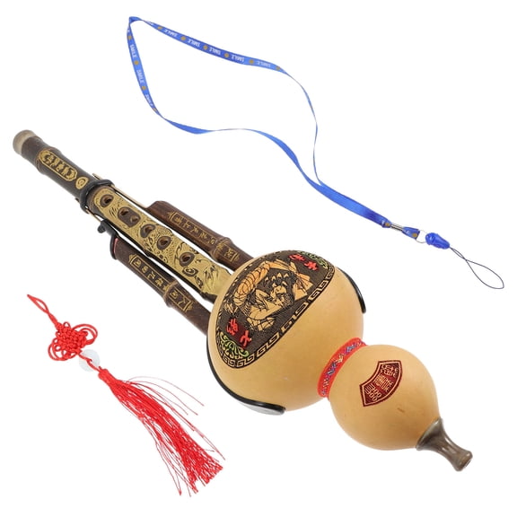 LEORX Smooth Cucurbit Flute Chinese Cucurbit Flute Instrument Beginner'S Ethnic