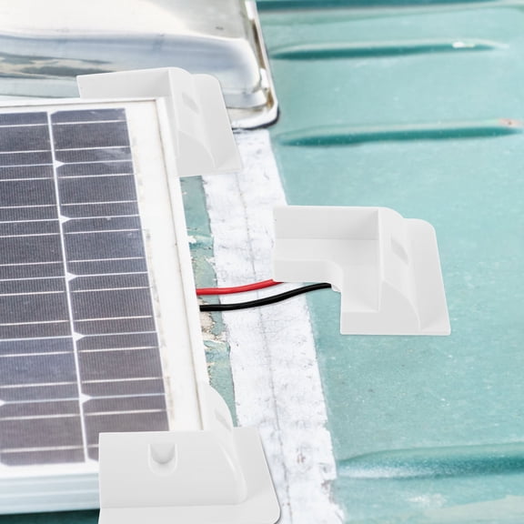 LEORX Solar Panel Bracket for Rv with White Abs Plastic Square Design Foldable Solar Panel Brackets