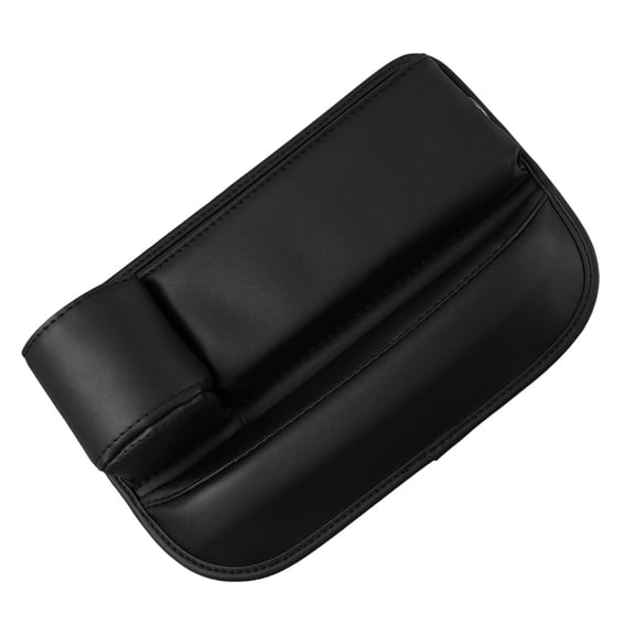 LEORX Space Expander Car Seat Storage Box Leather Black 1Pack