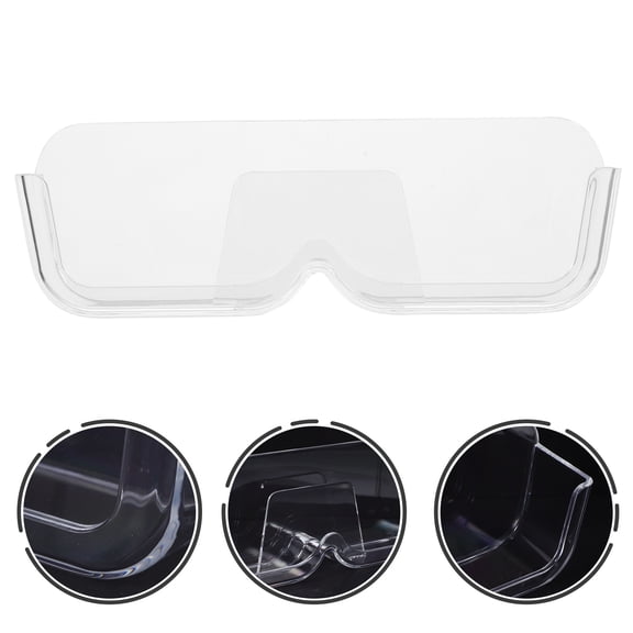 LEORX Spectacle Eyeglasses Case Transparent Wall Mounted for Sunglasses Use 1Set