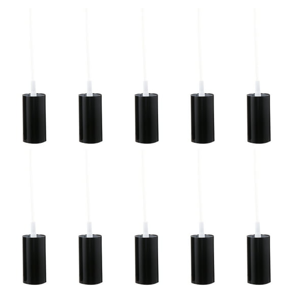 LEORX 10pcs Spray Nozzle for Bottles Fine Mist Sprayer Plastic Black for Home Users