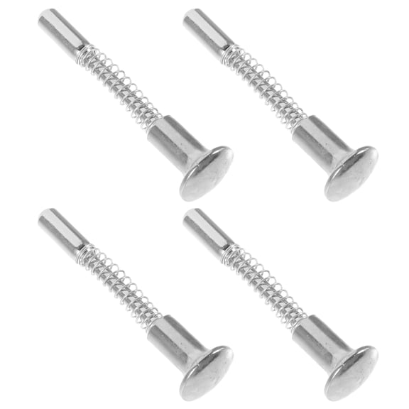 LEORX Spring Latch Hardware 4Pcs for Furniture Fastening Fittings Silver