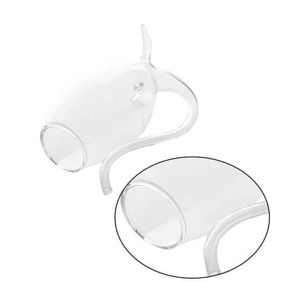 LEORX Squirrel Tail Wine Glass for Themed Parties and Home Use Transparent Glass 310ML