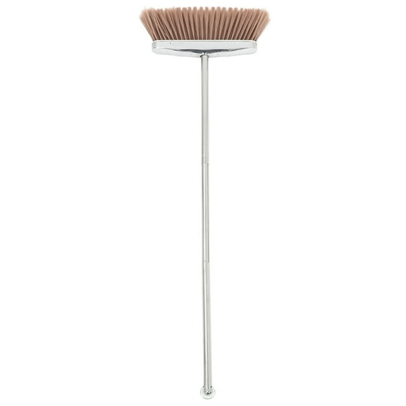 LEORX Stainless Steel Broom With Long Handle For Indoor And Garage Cleaning 1Pack