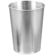 LEORX Back to School Metal Drinking Cup Stainless Steel Silver 1Set