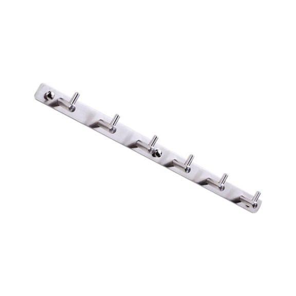 LEORX Stainless Steel Storage Rack Hook Rack Silver Modern Storage Organization for Homeowners 1Pcs