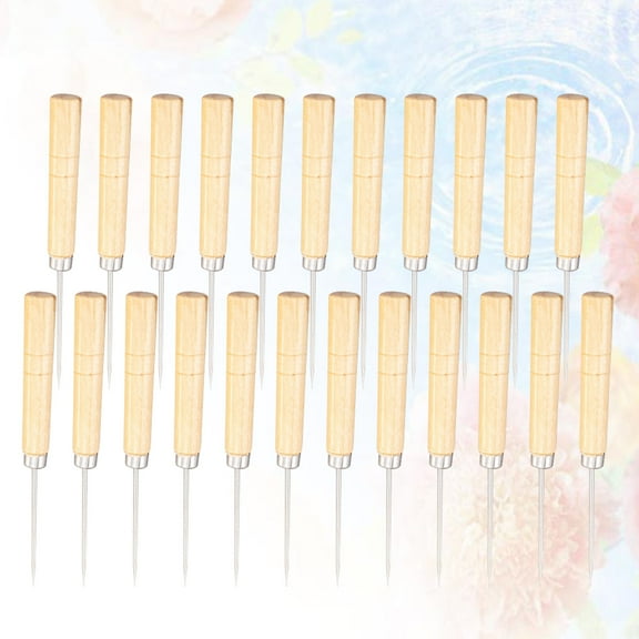 LEORX sewing awl kit Sewing Awl Metal 50pcs for Parents in Khaki for Leather Work