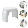 thumbnail image 1 of LEORX White Plastic Stool with Anti Skid Design for Home and Bathroom Use, 1 of 6