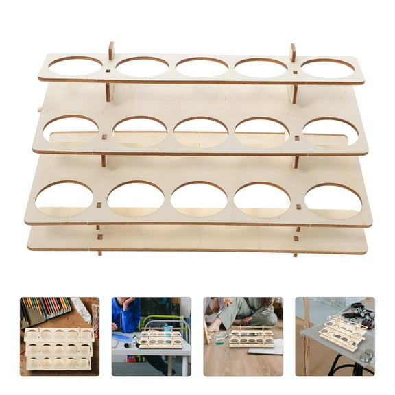 LEORX Storage Rack for Pigment with Brush Organization for DIY Enthusiasts 1Pack
