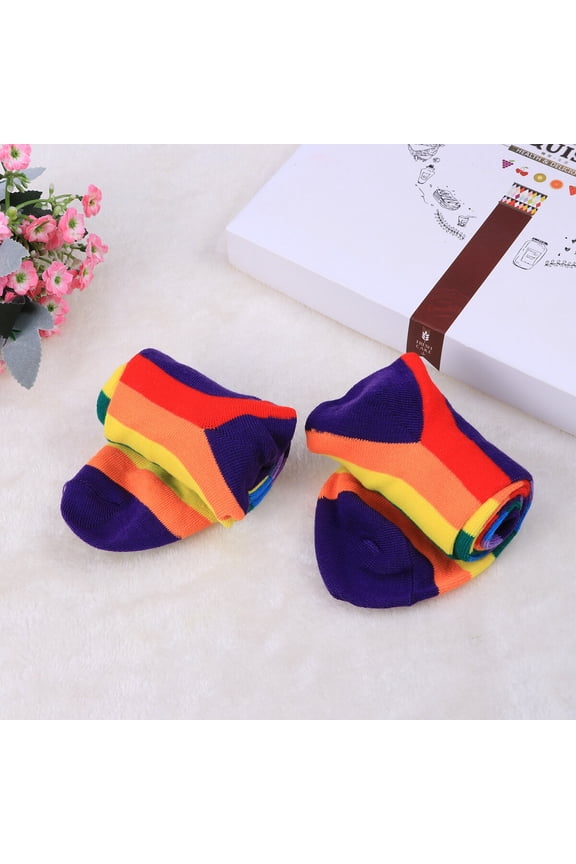 Soft Elastic Thigh High Socks Multi Color Durable Leg Stockings