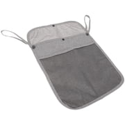 LEORX Stroller Snacks Holder Stroller Organizer Bag Grey Linen 1Set