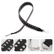LEORX Studded Shoulder Strap Wide PU Material Single Miss