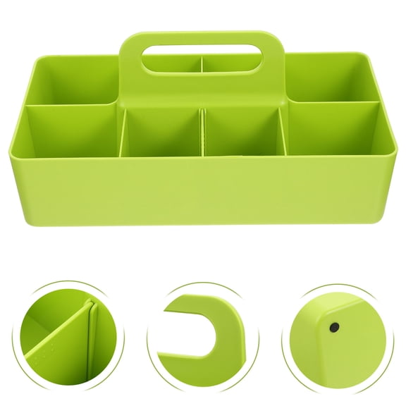LEORX Sundry Storage Basket Hand-held Storage Box Plastic 1Set for Home Users Storage