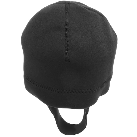 LEORX Black Thermal Diving Hood for Men with Durable Chain Strap for Scuba Surf Snorkeling