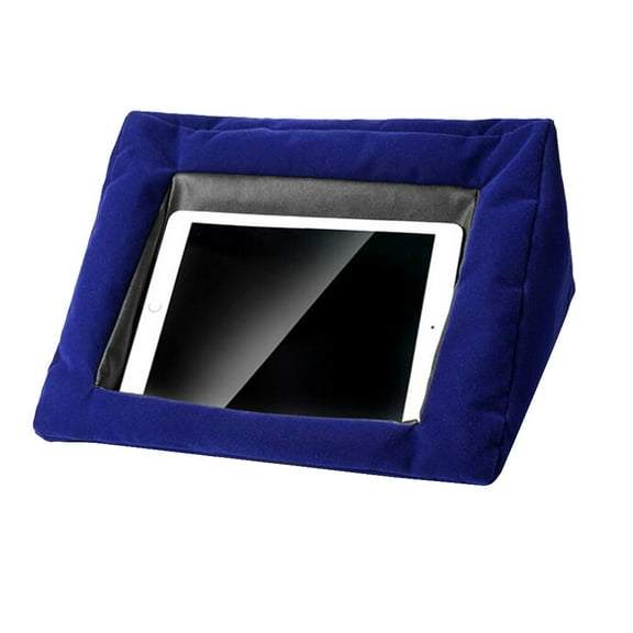 LEORX Tablet Pillow Holder Lint Blue Cushion Style Browse Web While Outdoor Use 1Pcs
