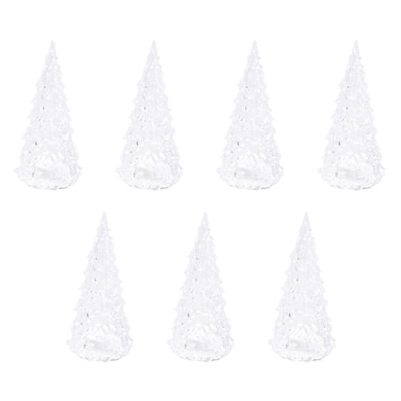 LEORX Tabletop Tree Lamps Christmas Tree Ornament Acrylic For Dances And Birthdays