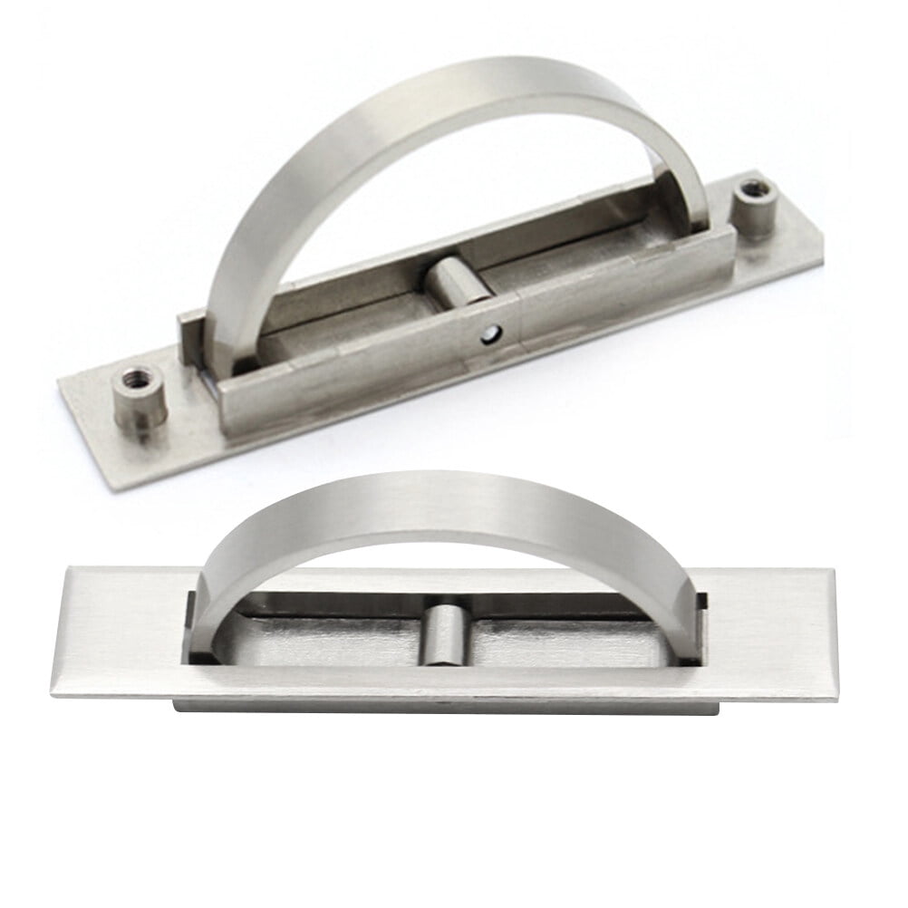 Pull Handle Invisable LEORX Silver Tatami Handle Invisible Cabinet Grip Pulls for Modern ...