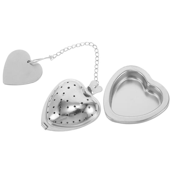 LEORX Tea Ball Infuser Heart Design Stainless Steel Filtering Tea Leaves 1Pack