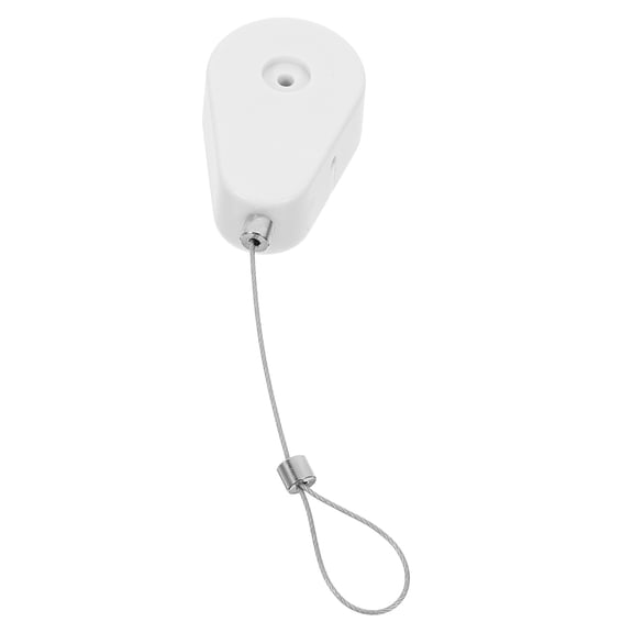 LEORX Cable Organizer Retractable Cable Holder White Steel 1 Set