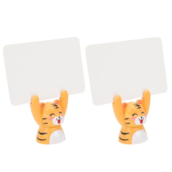 LEORX Tiger Message Holders 2 Sets Resin Party Favors for Indoor Space Use