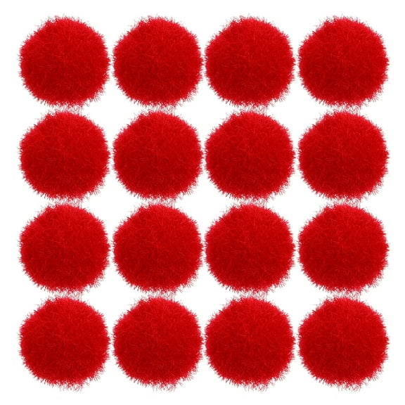 LEORX Tiny Pom Poms Red 100Pcs Round Diy Craft Projects Classroom Activities Kids Preschoolers Christmas Party