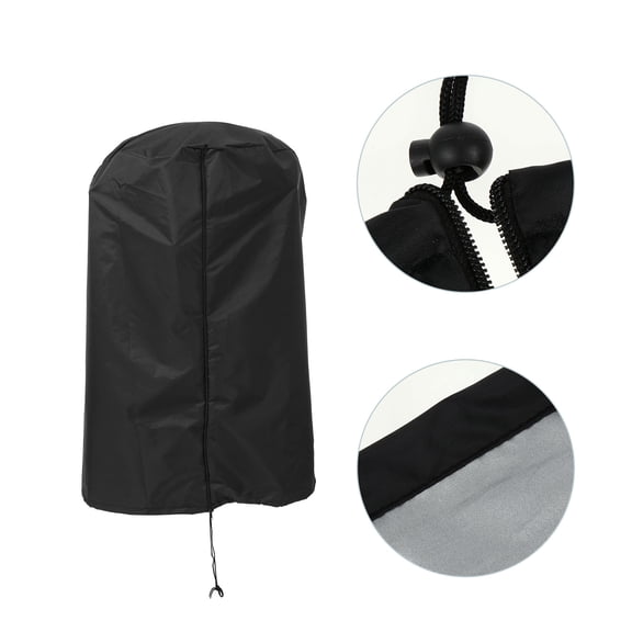 LEORX Tires Cover Waterproof Synthetic Material Black 4Pcs for Seasonal Protection