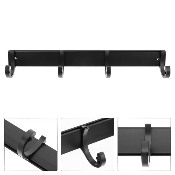 LEORX Wall Hooks for Coats Space Aluminum 1Pack 11.8X1.2In