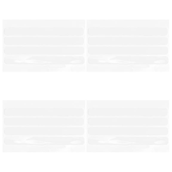 LEORX Transparent Anti Slip Strips 16Pcs Silicone Wall Protector Self Adhesive Square