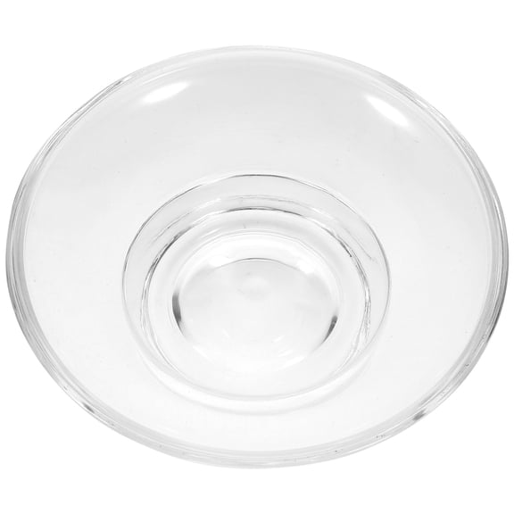 LEORX Transparent Glass Soap Box Round Soap Container Bathroom Wash Drainer Bathroom Soap Storage Case Soap Holder for Bathroom Shower Home Outdoor Travel