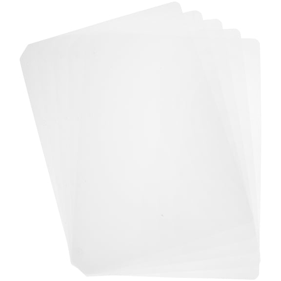 LEORX Transparent PP Binder Dividers for Notebook with Construction and Clear Design 5 Pieces