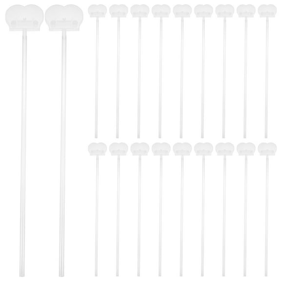 LEORX Transparent Plastic Balloon Clips for Sealing Balloons Perfect for Parties and Events 20 Sets