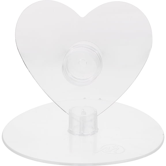 LEORX Transparent Plastic Cake Stand with Plate for Doll Use Safe Durable Smooth Surface 7.87 Inches
