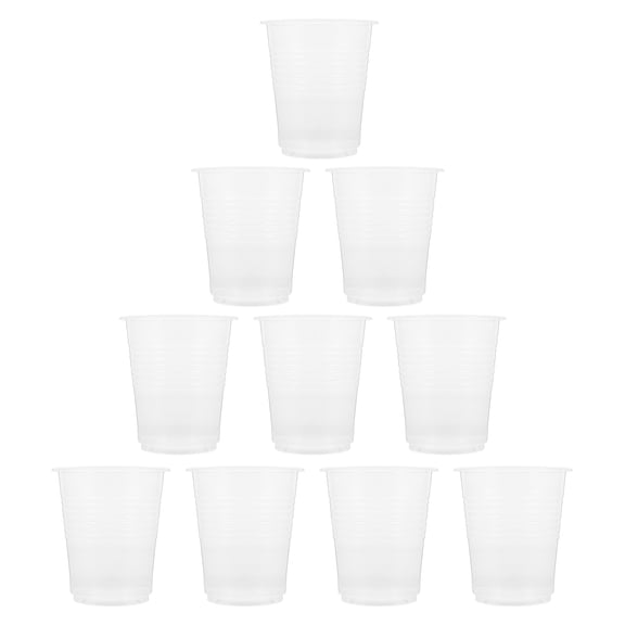 LEORX Transparent Plastic Cups for Drinking with Wide Range of Uses in Parties and Weddings 500pcs