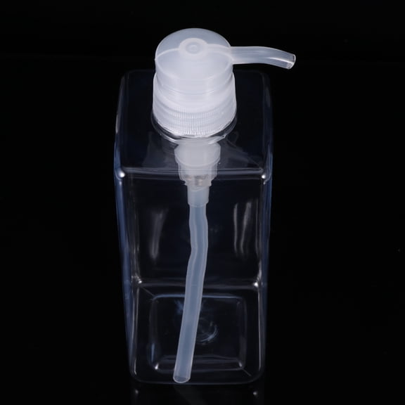 LEORX Transparent Plastic Pump Bottle for Shampoo Conditioner Lotion Refillable Toiletries Container 600ml