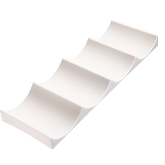 LEORX Transparent Plastic Wine Rack Countertop Holder for Wine Bottle Storage with AntiSkid Bottom Secures 10 Bottles