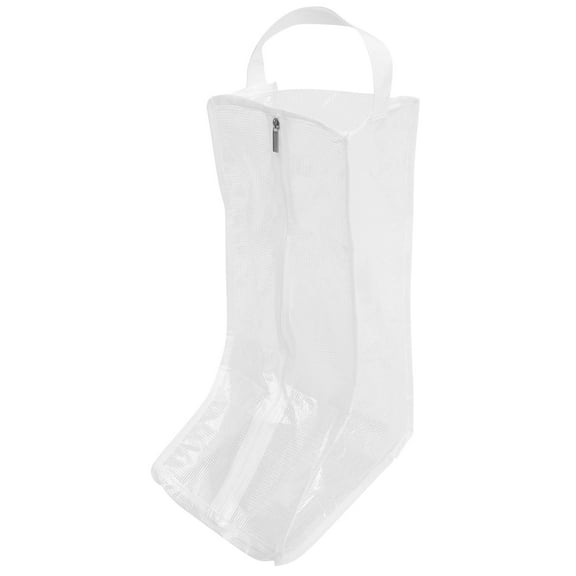 LEORX Travelers 1Set White Boot Packing Bag With Zipper Closure for Luggage Organization