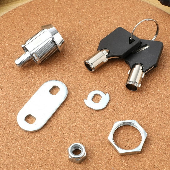 LEORX Tubular Lock 1 Set Zinc Alloy for Cabinets Lock