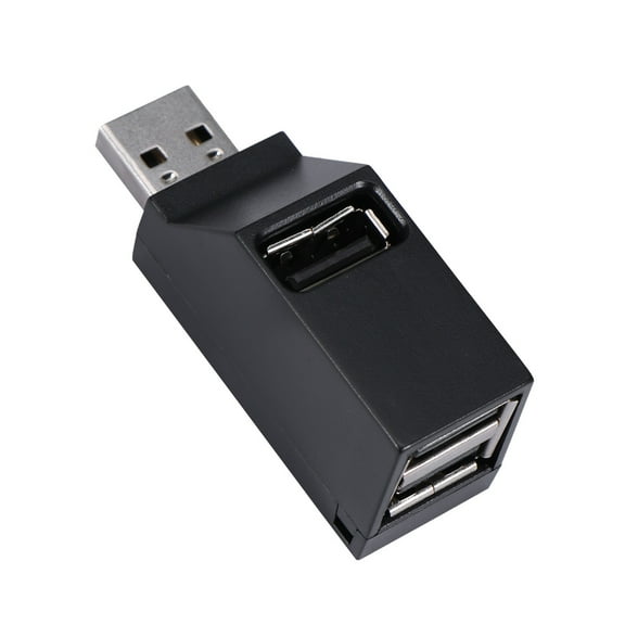LEORX USB Hub Hub Adapter Plastic Black For Laptop Use 1Pack