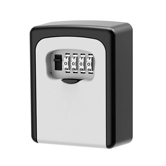 LEORX Wall Mount Multifunctional 1Pack Key Lock Box for Homeowners Renters Property Managers 12.1X9Cm