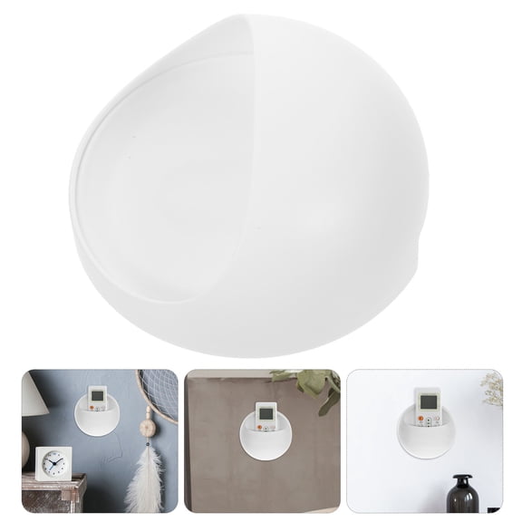 LEORX Bedroom Wall Organizer Wall-Mounted Storage Box White PP 1Pcs