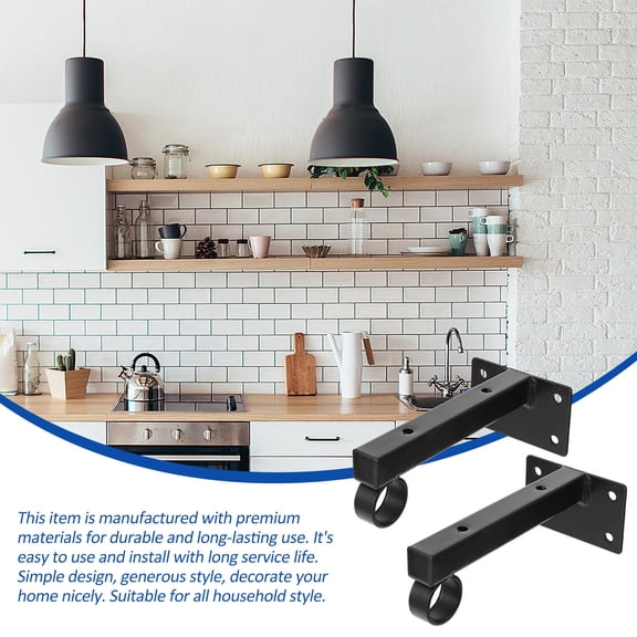 LEORX 1Set Modern Wall Shelf Support Strong Floating Shelf Bracket for Bedroom