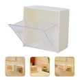 thumbnail image 1 of LEORX Cotton Pad Storage Box White Plastic 1Set, 1 of 8