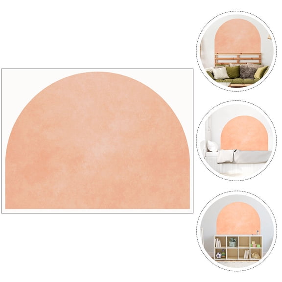 LEORX Wall Mural Wallpaper Arch Wall Decal PVC Orange 1Pack