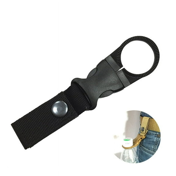 LEORX Bottle Buckle Clip Water Bottle Holder Clip Black 1Pack