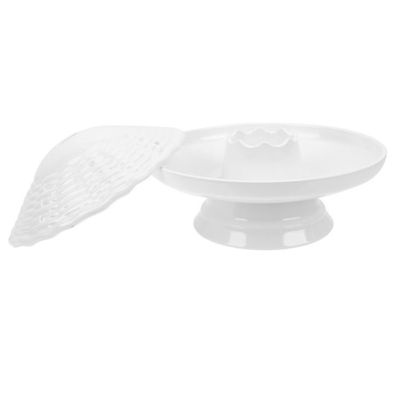 LEORX White Food Plate for Kitchen Use Perfect for Home Party and .2 Inches